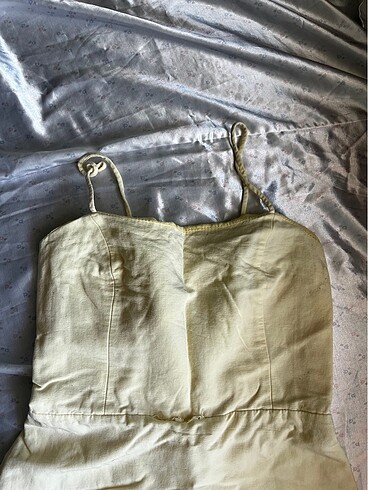 Zara ZARA BUTTER YELLOW İÇİ ŞORTLU ELBİSE