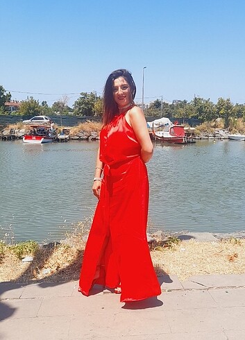 Saten elbise - Görsel 3