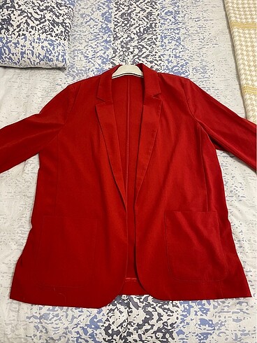 Kırmızı blazer ceket