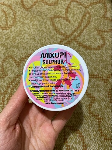 mixup sulphur tırnak bakım