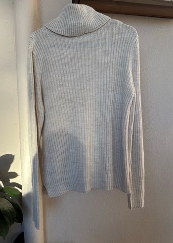 Bej Balıkçı Yaka Örgü Kadın Kazak - Görsel 5