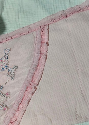 Nakışlı Pembe Bebek Battaniyesi - Görsel 4