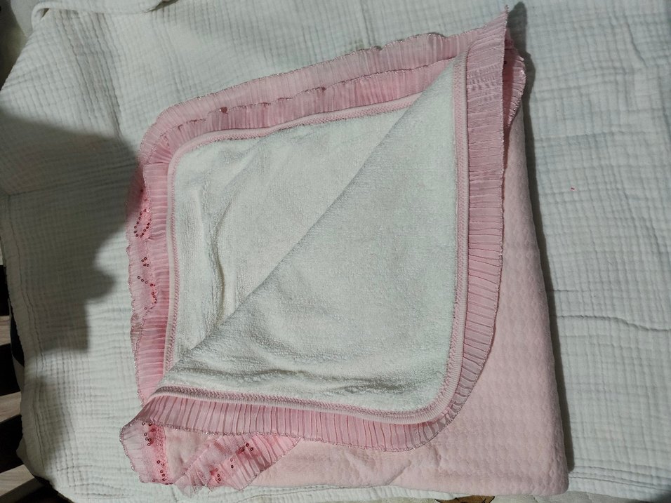 Nakışlı Pembe Bebek Battaniyesi - Görsel 2