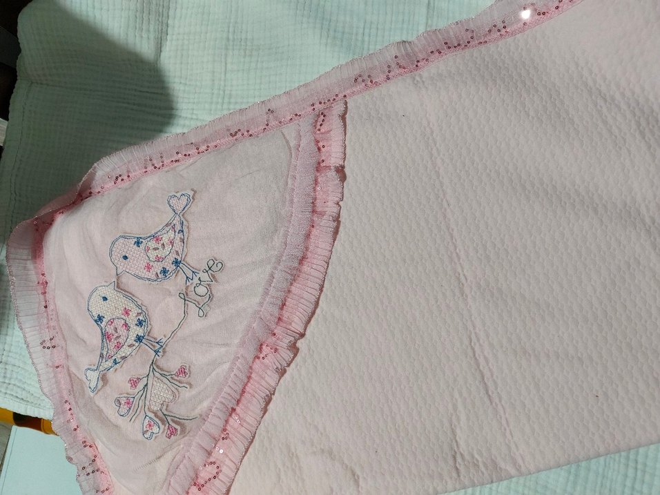 Nakışlı Pembe Bebek Battaniyesi - Görsel 4