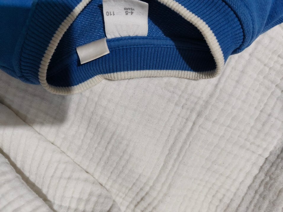 Düğmeli Mavi Gri Erkek Çocuk Ceket - Görsel 2