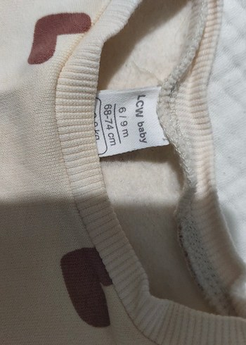 Kız Çocuk Kalp Desenli Uzun Kollu Sweatshirt - Görsel 2