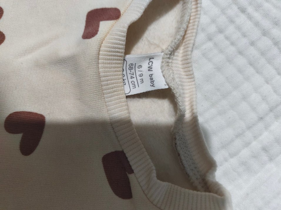 Kız Çocuk Kalp Desenli Uzun Kollu Sweatshirt - Görsel 2