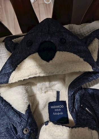 Kürklü Kapüşonlu Bebek Erkek Kayak Tulumu - Görsel 3