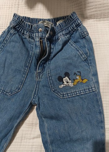 Renkli Nakışlı Erkek Çocuk Bol Kesim Kot Pantolon - Görsel 3