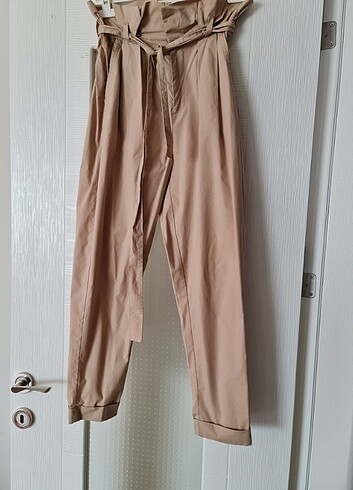 36 Beden camel Renk Bershka pantolon 