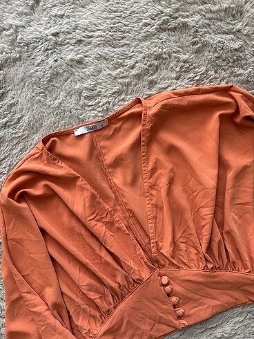 Haze Balon kol crop bluz