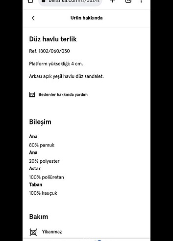 36 Beden yeşil Renk bershka düz havlu terlik sandalet