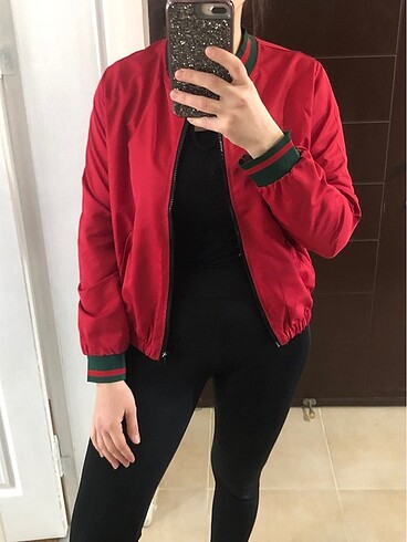 Diğer Kırmızı mevsimlik ceket
