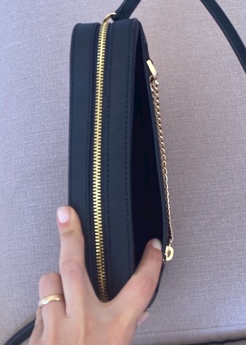 Michael Kors Zincir Detaylı Siyah Çapraz Çanta - Görsel 6