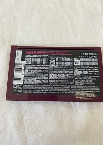  Beden Maybelline Burgundy Far Paleti