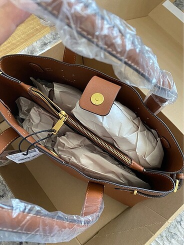 Beden kahverengi Renk Mango Kilitli Shopper Çanta