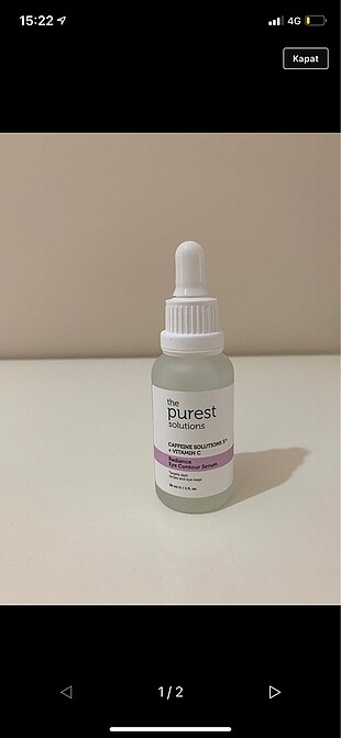 Purest solution göz altı serumu