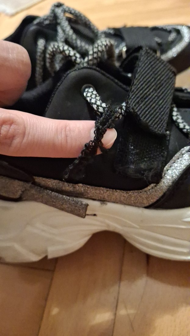 Yılan Desenli Siyah Gri Kadın Spor Ayakkabı - Görsel 4