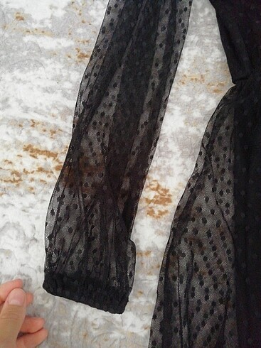 Stradivarius Puantiyeli şık elbise