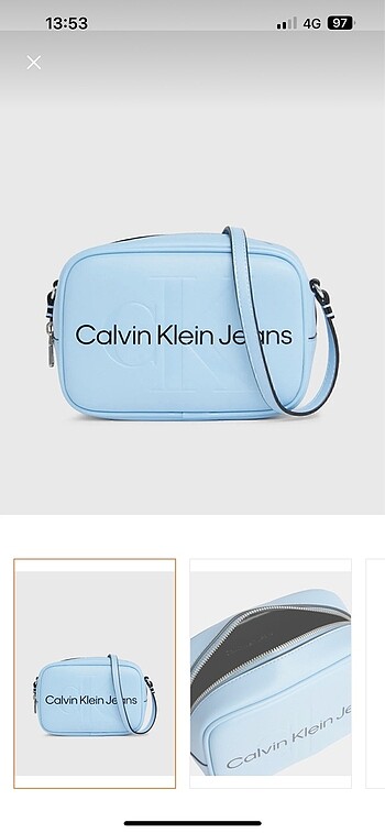 Calvin klein mavi çanta
