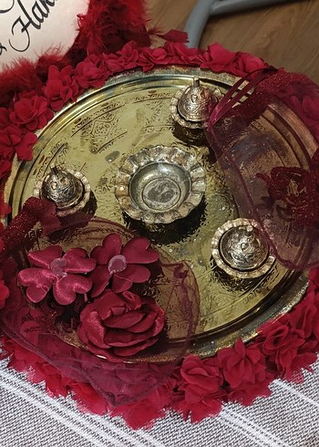 Bohem Tarz Kına Tepsisi ve Seti - Görsel 3