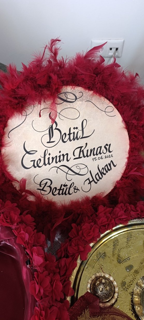 Bohem Tarz Kına Tepsisi ve Seti - Görsel 4