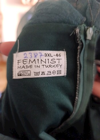 Uzun Turkuaz Drapeli Bohem Abiye Elbise - Görsel 5