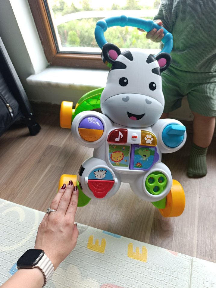 Fisher Price Çok Renkli Bebek Yürüteci - Görsel 4
