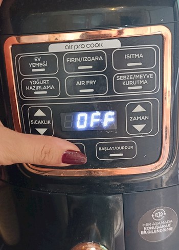 Dijital Kontrollü Gold Renkli Fritöz - Görsel 3