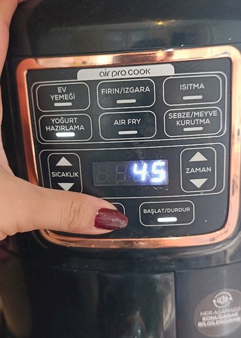 Dijital Kontrollü Gold Renkli Fritöz - Görsel 4