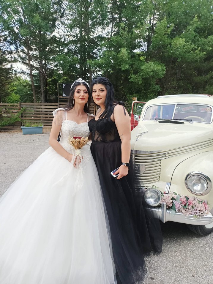 Siyah Dantel Detaylı abiye Elbise - Görsel 2