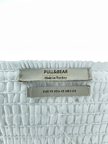 xs Beden beyaz Renk Pull and Bear Kısa Elbise %70 İndirimli.