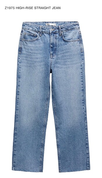 Zara high waist straight jean