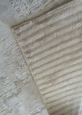 Diğer Bej Çizgili Banyo Paspası Seti