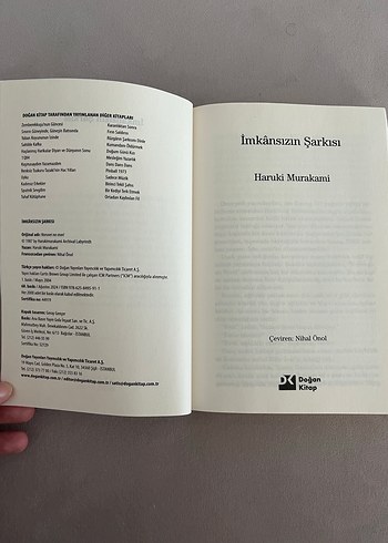  İmkânsızın Şarkısı - Haruki Murakami