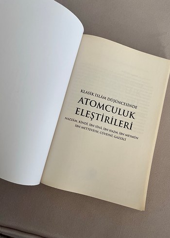  Beden Renk Klasik İslam Düşüncesinde Atomculuk Eleştirileri