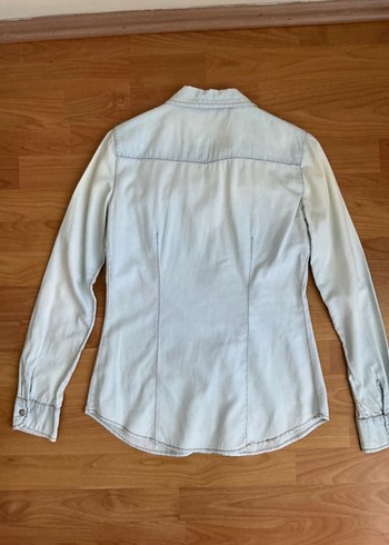 Mango Açık Mavi Kadın Denim Gömlek