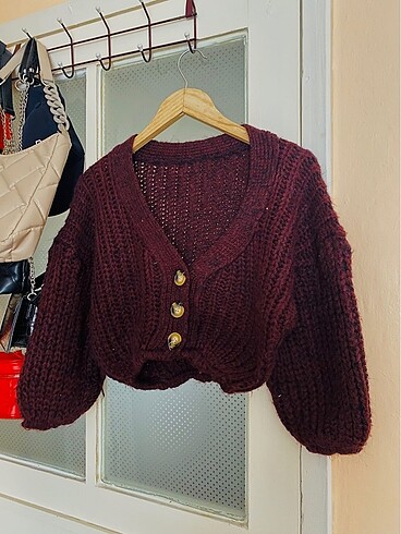 Diğer Bordo hırka