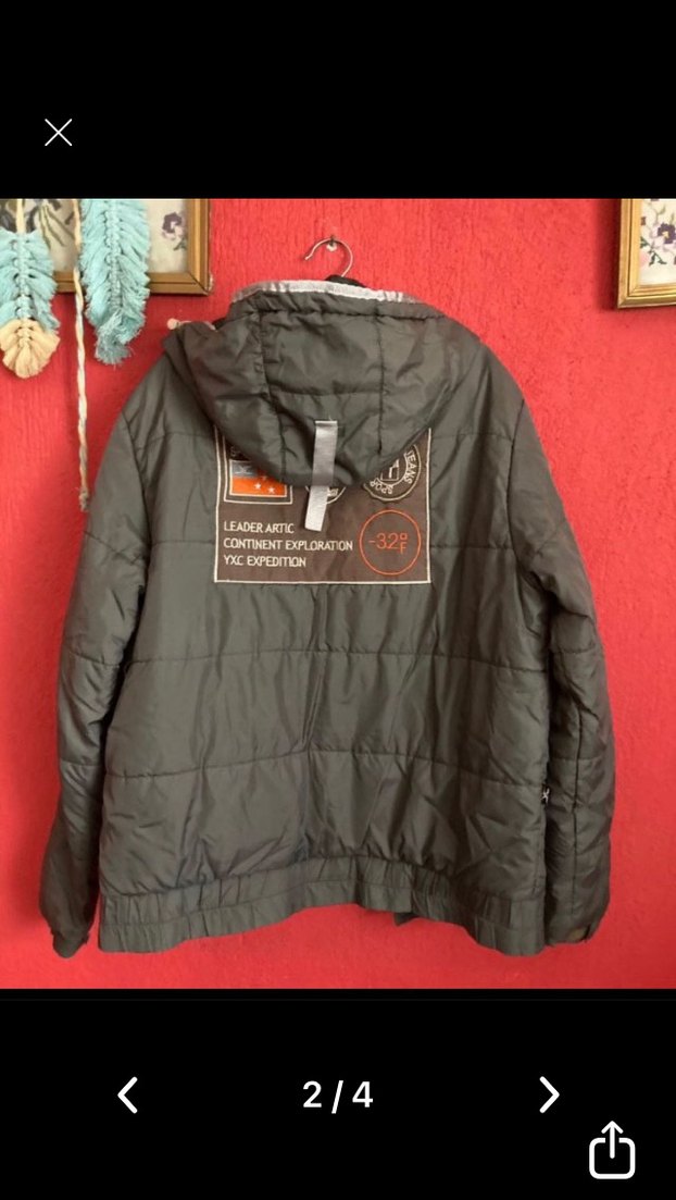 Erkek Gri Fermuarlı Streetwear Ceket - Görsel 2