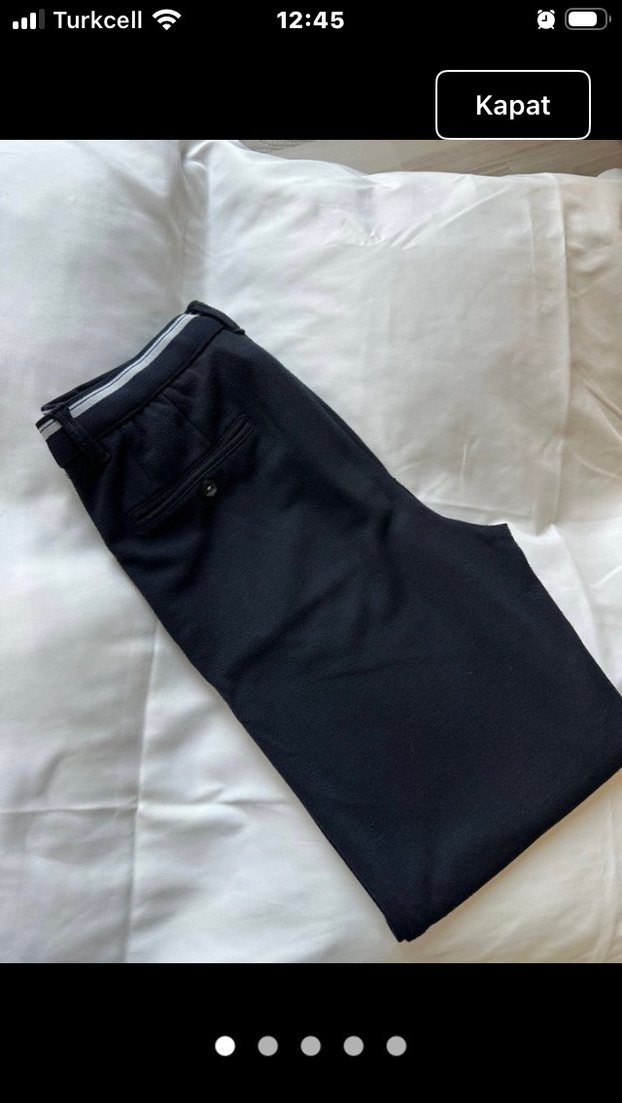 Gri Regular Fit Düğmeli Erkek Kot Pantolon - Görsel 4