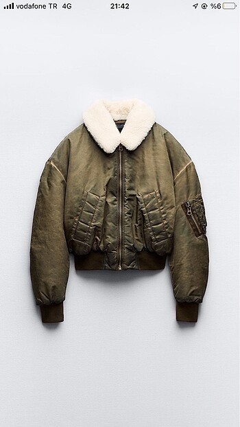 Zara Naylon Bomber Ceket