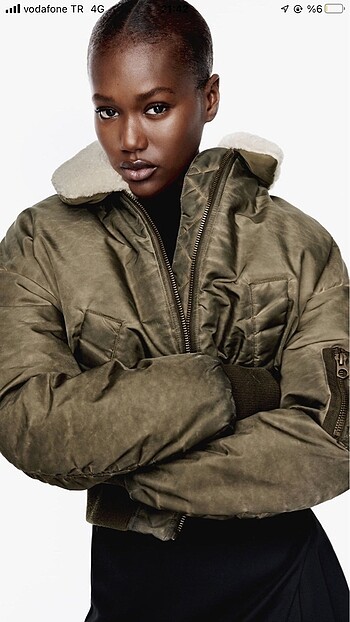 Zara Zara Naylon Bomber Ceket