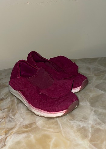 Zara Bordo Kız Çocuk Spor Ayakkabı