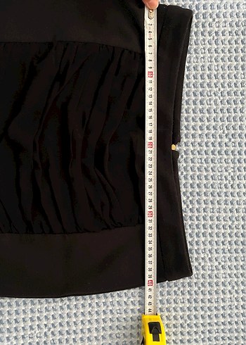 Düz Siyah Pilili Kadın Mini Etek - Görsel 4