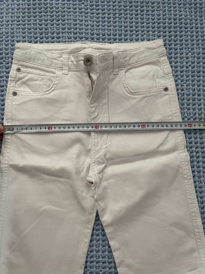 BEYAZ JEAN KAPRİ ŞORT - Görsel 3