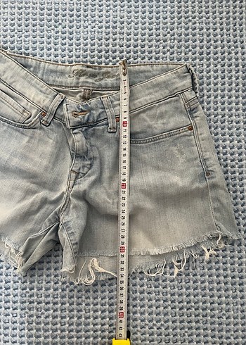 MAVİ JEANS KOT ŞORT - Görsel 3