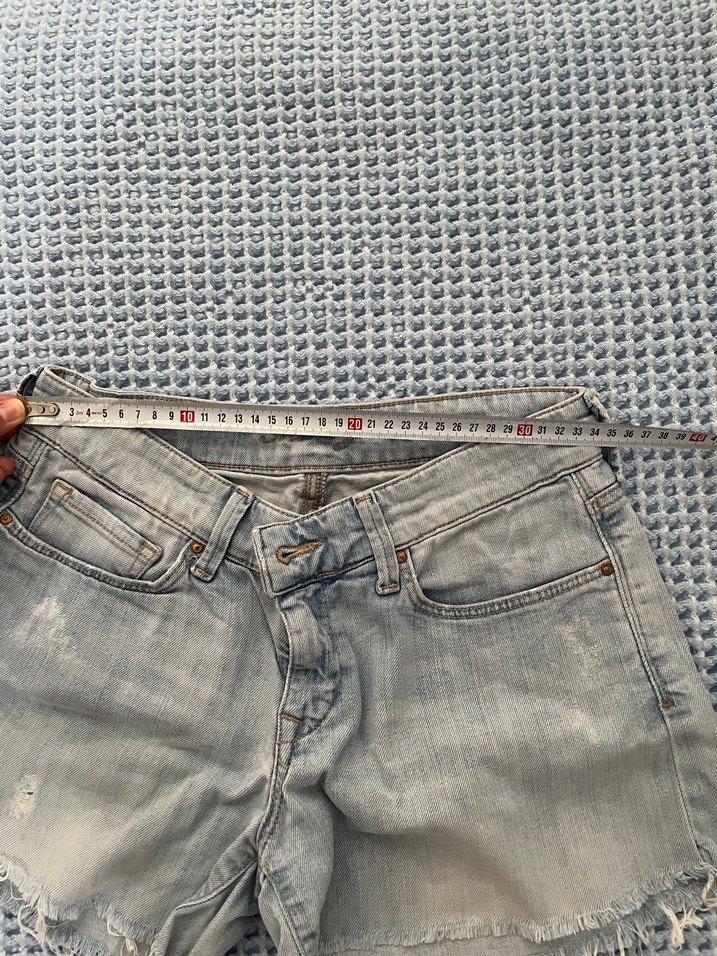 MAVİ JEANS KOT ŞORT - Görsel 2