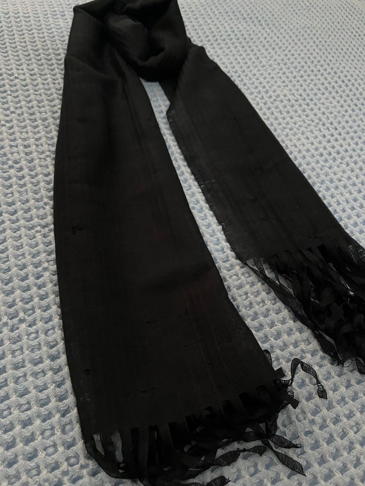 SİYAH FULAR-ATKI - Görsel 2