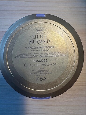 Beden KİKO LITTLE MERMAID SUNKISSED BAKED BRONZER 01 PLAY OF SHADOW BR