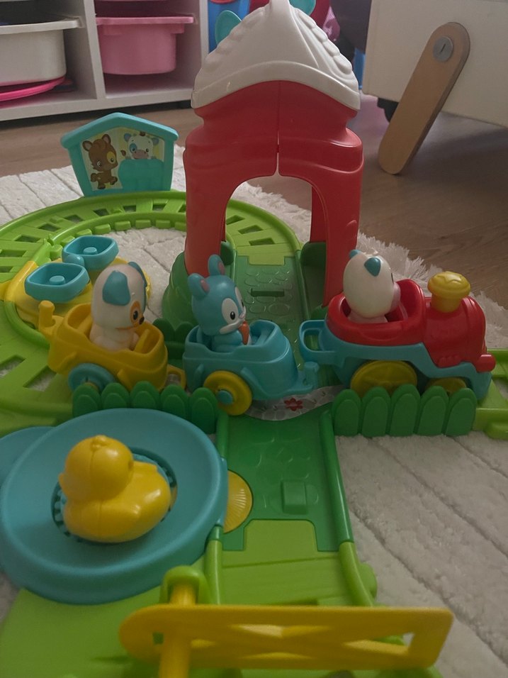 Renkli Tren ve Demiryolu Eğitim Oyuncağı - Görsel 2